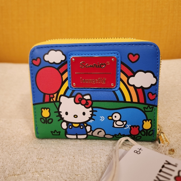 Loungefly Sanrio Hello Kitty 50th Anniversary Red Balloon Zip Around Wallet NEW - Picture 5 of 13